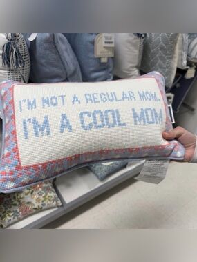 Rachel Zoe 'I'm A Cool Mom' Embroidered Pillow